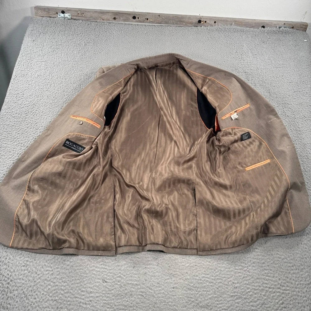 Men's Light Brown Two-Button Sport Coat Blazer